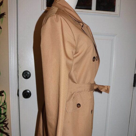Sears vintage ladies raincoat trench coat no liner excellent - Picture 3 of 11